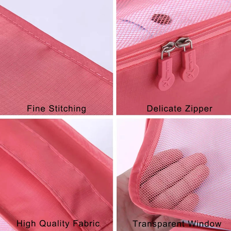 6-Piece Waterproof Travel Storage Bag Set