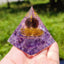 Handcrafted Crystal Ball Pyramid Ornament