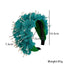 Elegant Wide Edge Fabric Crystal Headband