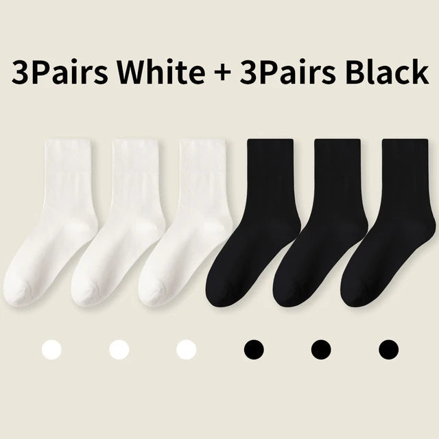 Pure cotton socks with loose cuffs for men and women - Korvel
