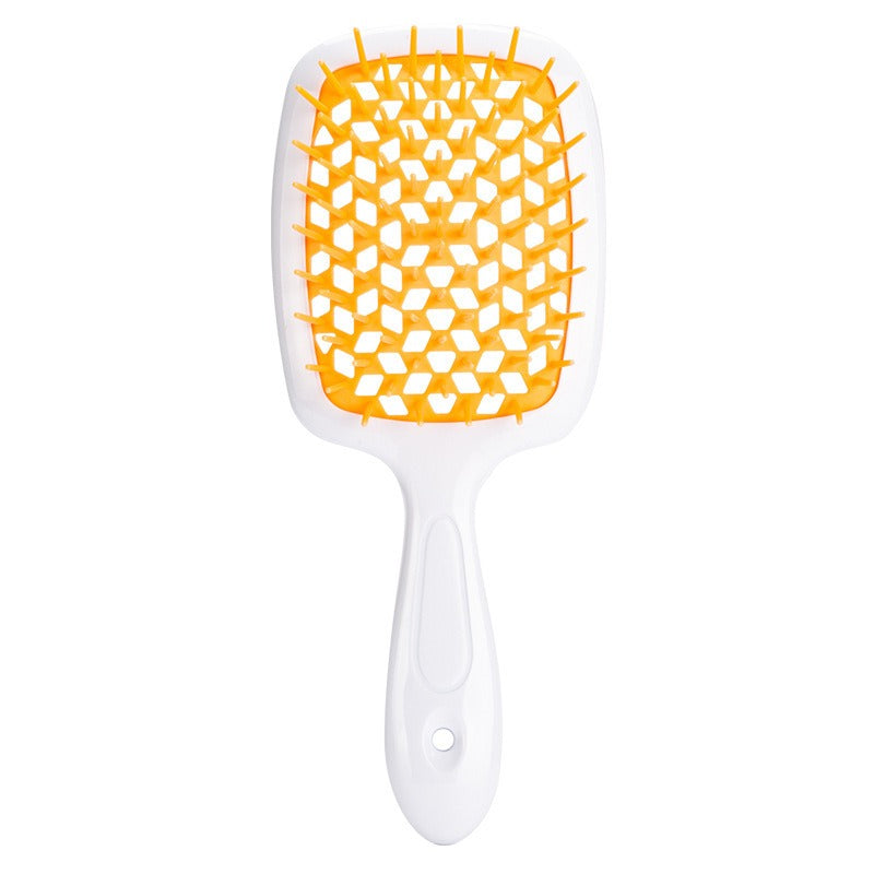 Honeycomb hollow massage comb, smooth hair grid comb, smooth hair dry and wet dual-purpose comb, curly and fluffy hair styling comb - Korvel