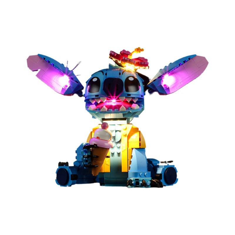 Compatible with LEGO 43249 Stitch LED lighting, Disney luminous building blocks, lighting toys - Korvel