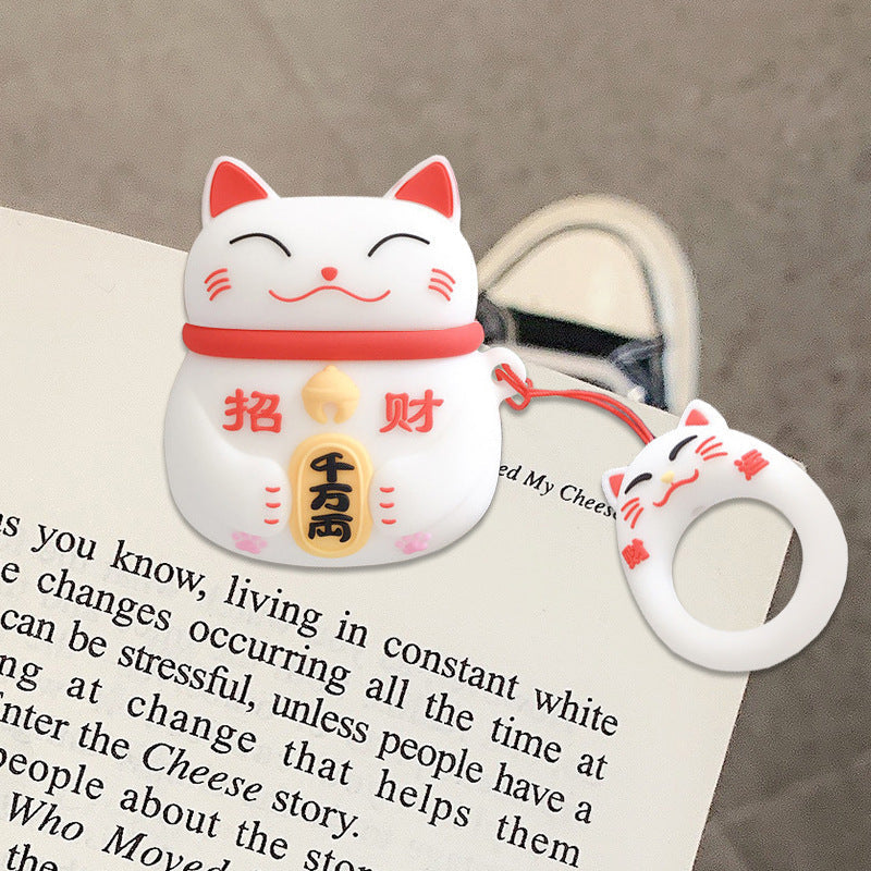 AirPods 5th generation silicone wireless Bluetooth earphone protective case suitable for Apple Pro 2nd generation cute box - Korvel