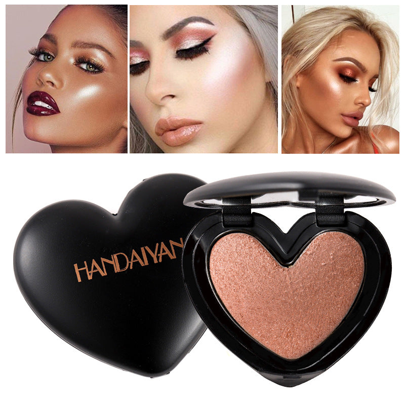 HANDAIYAN Three-Dimensional Repair And Makeup Love Highlighting Powder And Eye Shadow Dual Use - Korvel