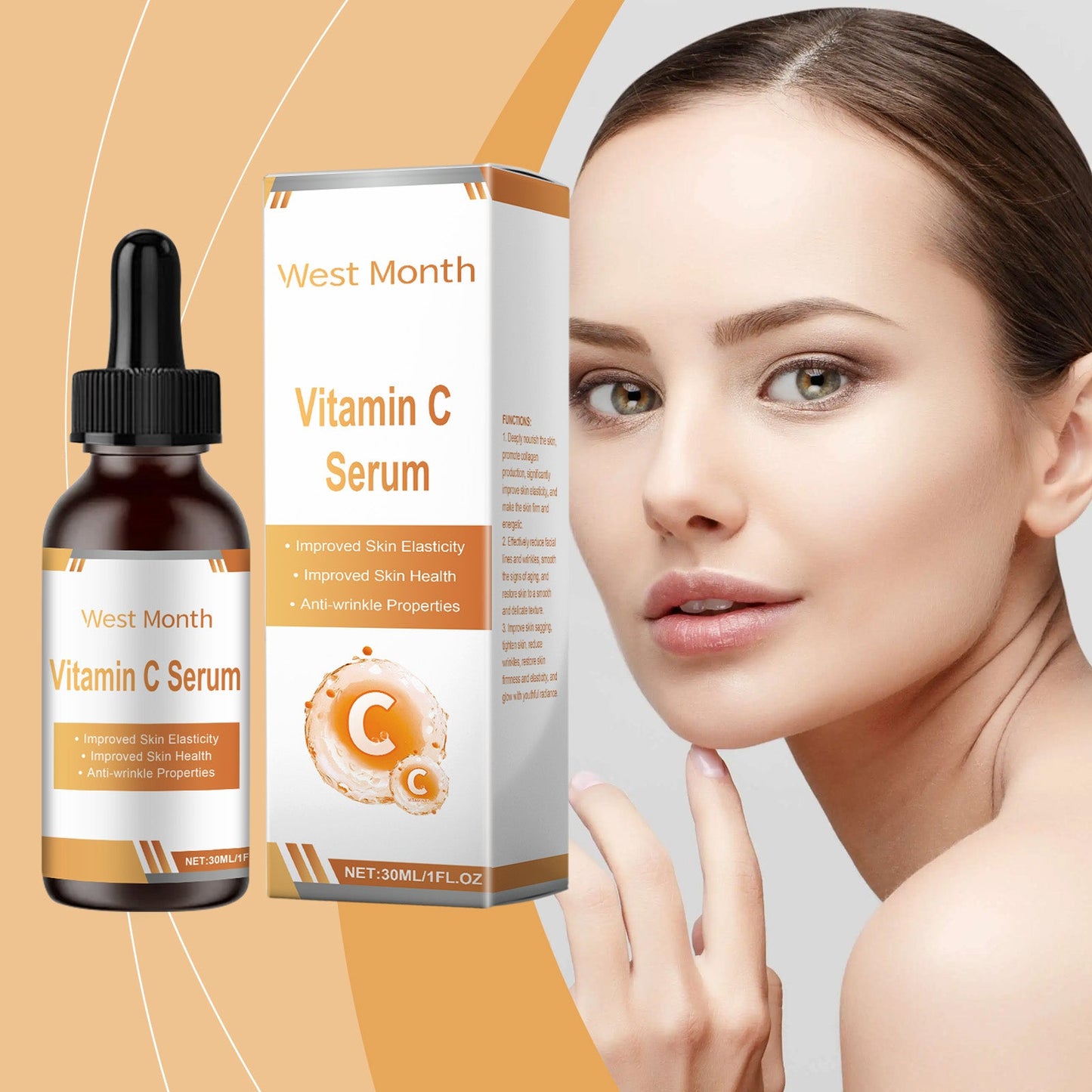 Facial Serum Nourishes And Restores Fine Lines And Improves Skin Elasticity And Shine - Korvel