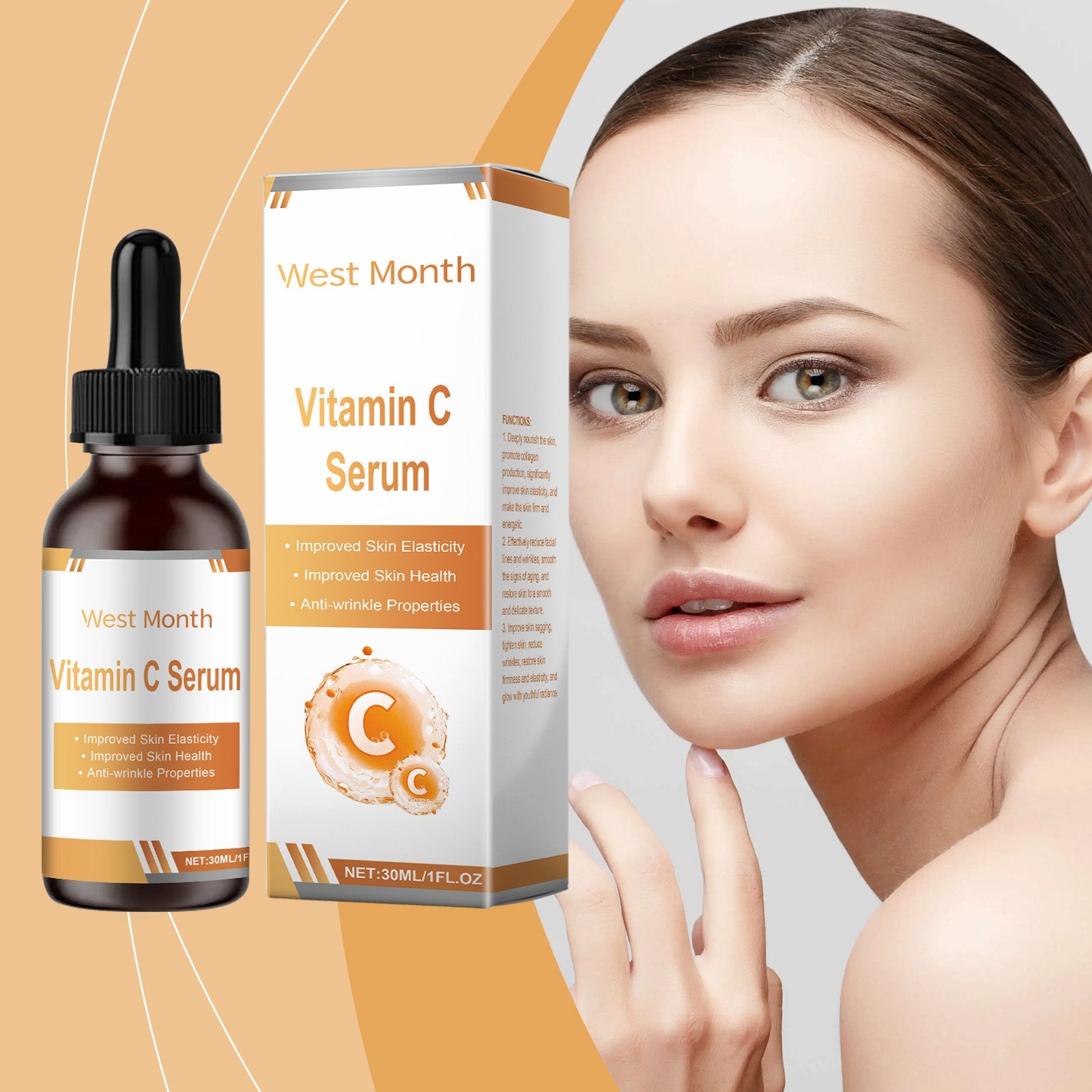 Facial Serum Nourishes And Restores Fine Lines And Improves Skin Elasticity And Shine - Korvel