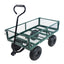 Wagon Cart Garden cart trucks make it easier to transport firewood (green) - Korvel