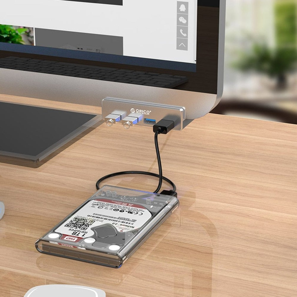 Hub de Carga USB 3.0 Premium con Diseño de Clip - 4 Puertos