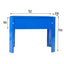 Elevated garden bed metal elevated outdoor flowerpot box suitable for backyard and terrace large flowerpot flower(Blue*2） - Korvel