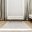 Ottoman Oval Storage Bench Rubber Wood Legs Beige(43.5"x16"x16") - Korvel