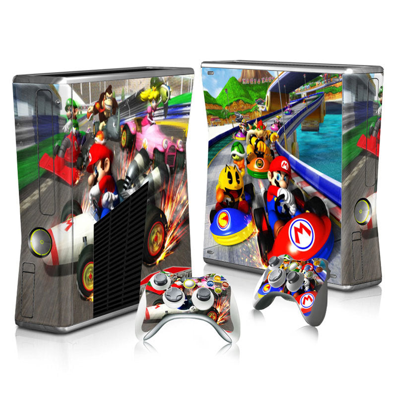 Xbox 360 Slim Full Body Color Membrane Stickers with Scratch-Resistant Protection - Korvel