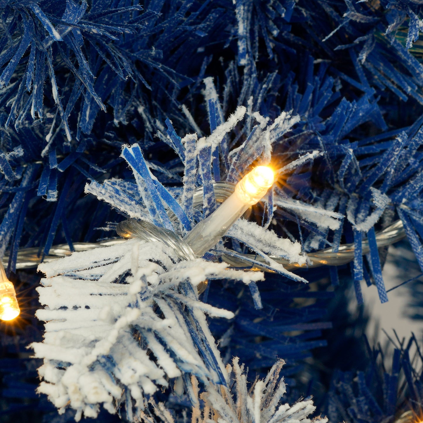 Set of 4 Premium Artificial Christmas Trees with LED Lights