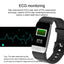 T1 Smart Watch Band With Temperature Immune Measure ECG Heart Rate Blood Pressure Monitor Weather Forecast Drinking Remind - Korvel