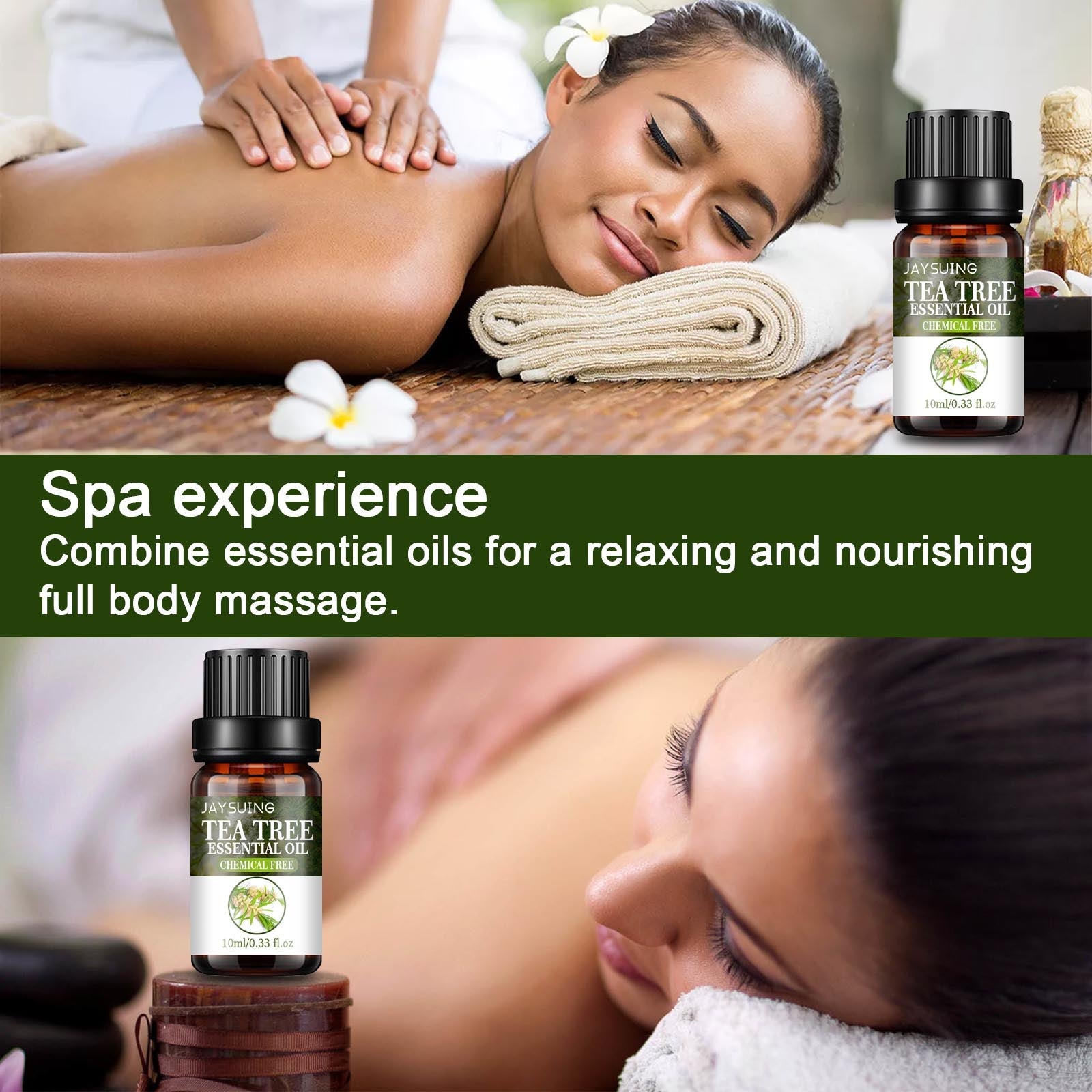 Tea Tree Essential Oil, Repair Acne Pore Shrinkage Hydrating Face Care Essential Oil - Korvel