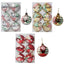 Christmas ball hand drawn pattern Christmas tree pattern decoration plastic electroplated ball decoration - Korvel