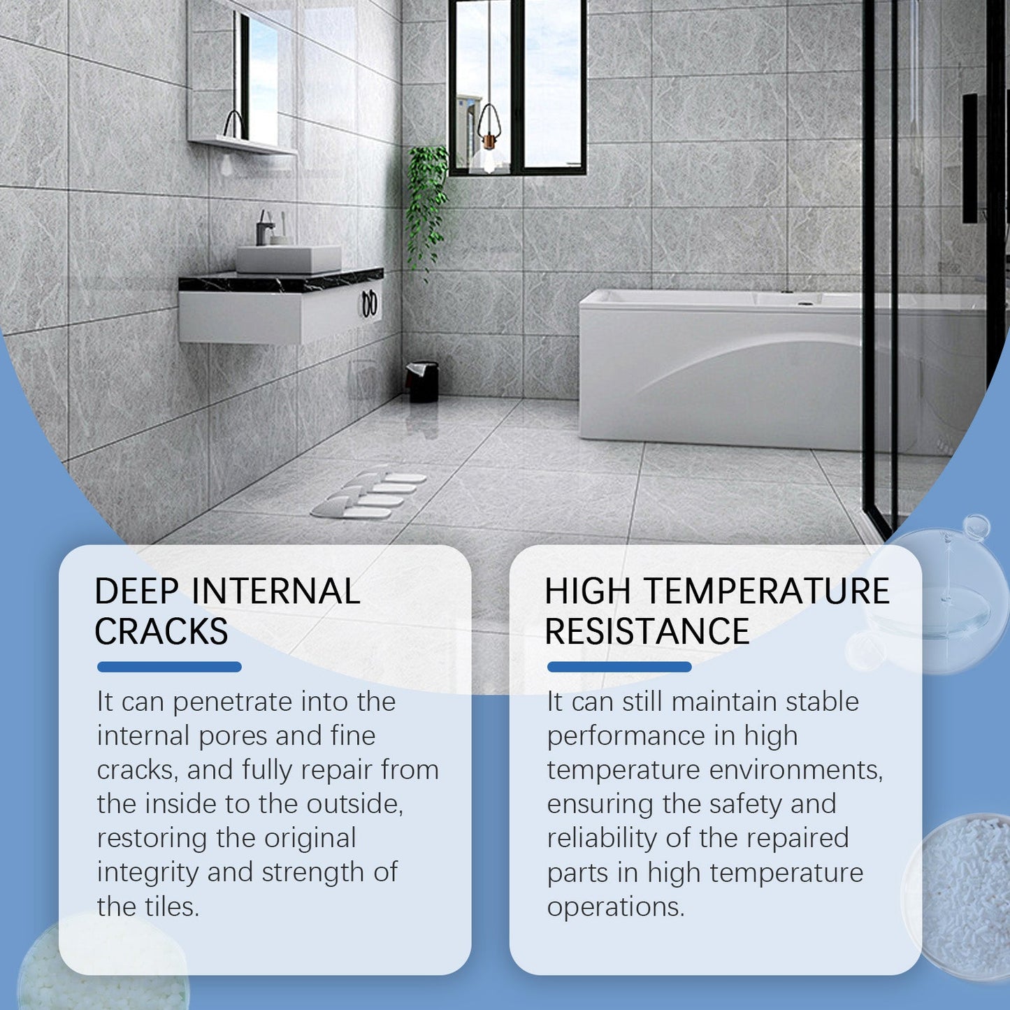 Tile Repair Agent Household Porcelain Ceramic Tile Sink Marble Waterproof Gap Sealant - Korvel