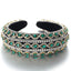 Heavy craftsmanship Baroque crystal headband with retro glass inlaid diamond hair accessories - Korvel