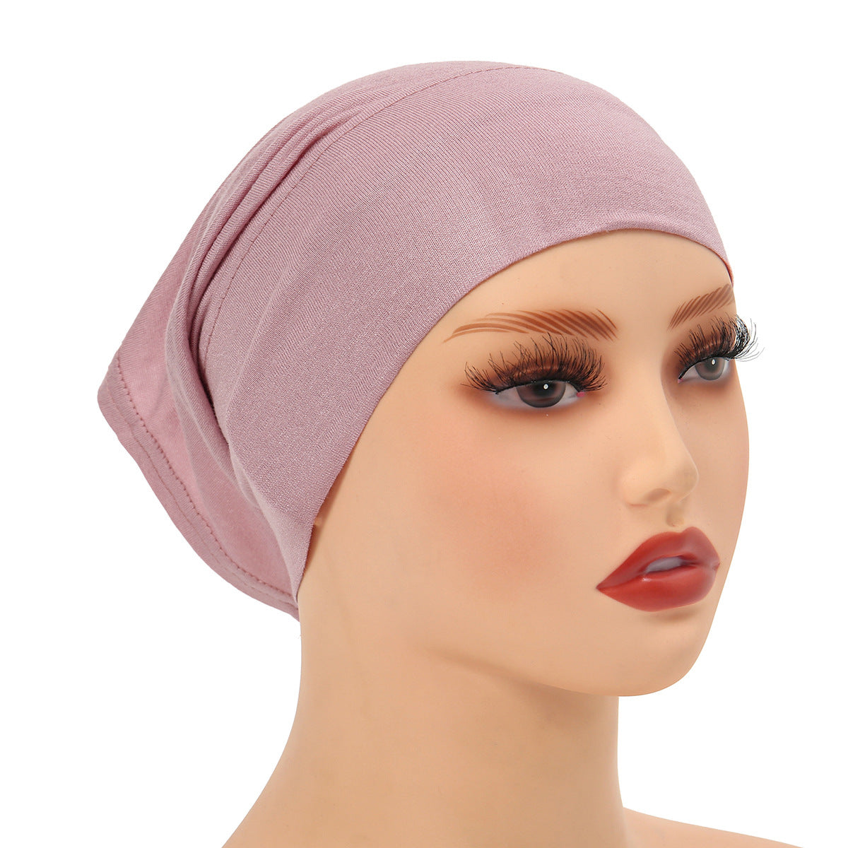 High-Quality Solid Color Silk-Cotton Lining Cap Women's Fashion Simple Versatile Wide-Brimmed Hat - Korvel