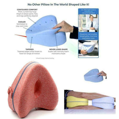 Heart-Shaped Foam Memory Pillow Contour Memory Foam Leg Pillow Orthopaedic Pillow Back Hips Knee Support Relief Back Hips Wedge - Korvel