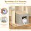 Arbre à chat moderne de 63 pouces avec perchoir et hamac - Gris