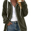 Cozy Fleece Zip-Up Hooded Jacket - Plus Size