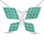 Pendentif en émeraude véritable de 3,12 carats en argent sterling .925