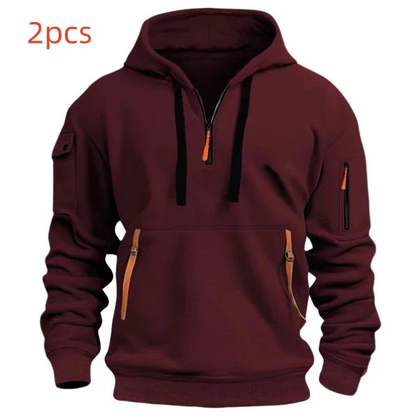 Dropped Shoulder Hooded Sweatshirt for All Sizes
