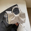 Bolso de hombro con forma de nube plisada Niche para mujeres