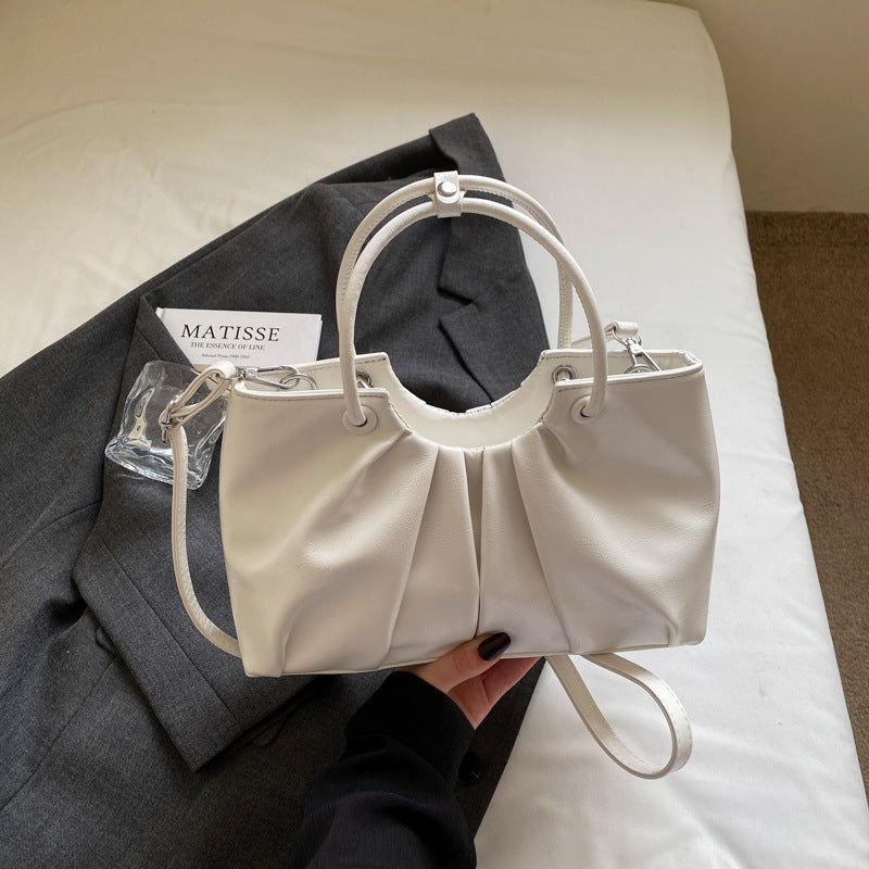Bolso de hombro con forma de nube plisada Niche para mujeres
