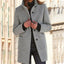 Manteau en Laine à Col Montant avec Poches pour Femmes