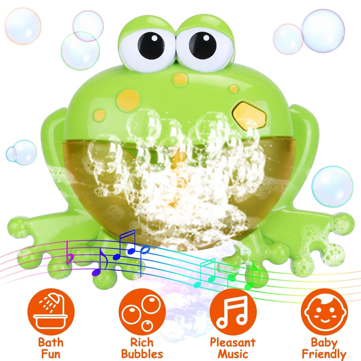 Frog Musical Bubble Bath Maker for Toddlers