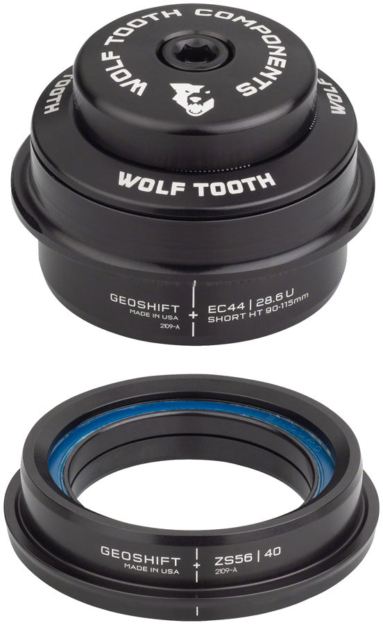 Wolf Tooth GeoShift Performance Angle Headset - 2 Deg Short EC44/ZS56 Negro