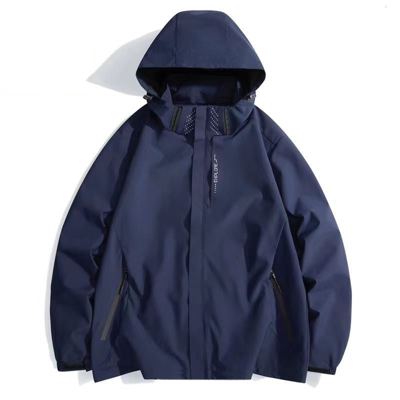 Chaqueta Exterior Impermeable y Cortaviento para Hombre
