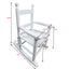 Silla mecedora blanca para niños - Uso interior y exterior