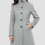 Manteau Femme Casual à Col Montant Automne Hiver