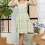 Summer Smocked Ruffled Wide Strap Mini Dress