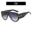 T-Shaped Large Frame Sunglasses - Personalized Women's Style