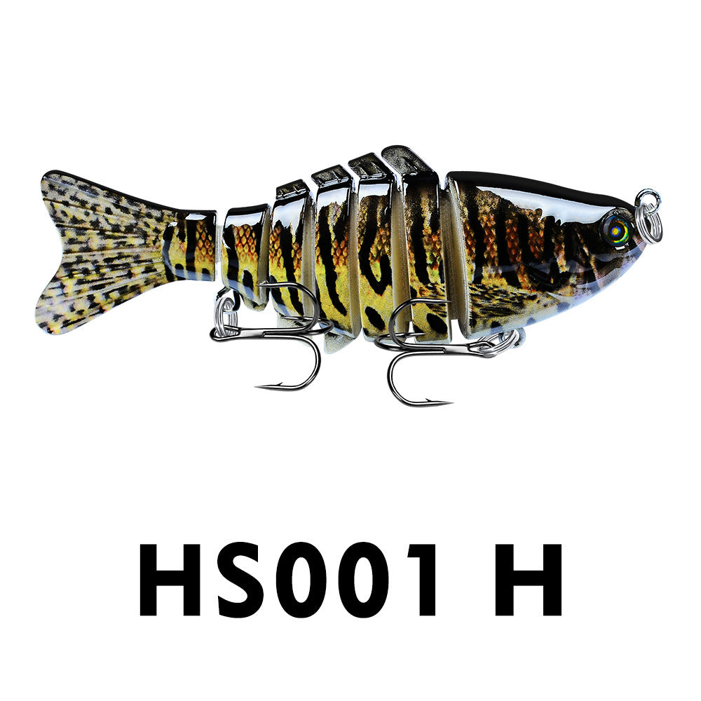 10cm Luya Bait Multi-Section Fish Plastic Hard Bait 15.5g Seven Sections Luya Bionic Bait Section Long Distance Cast Fake Bait Bait - Korvel