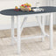 Ensemble de salle à manger surélevé en bois TOPMAX 3 pièces - Blanc et gris