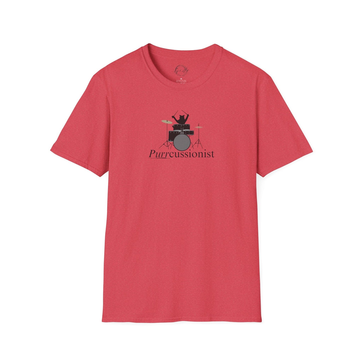 Purrcussionist Unisex Softstyle T-Shirt