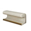Entryway Bench Leather Upholstered Ottoman with LED sensor light for living room ,bedroom,end of bed ，Beige - Korvel