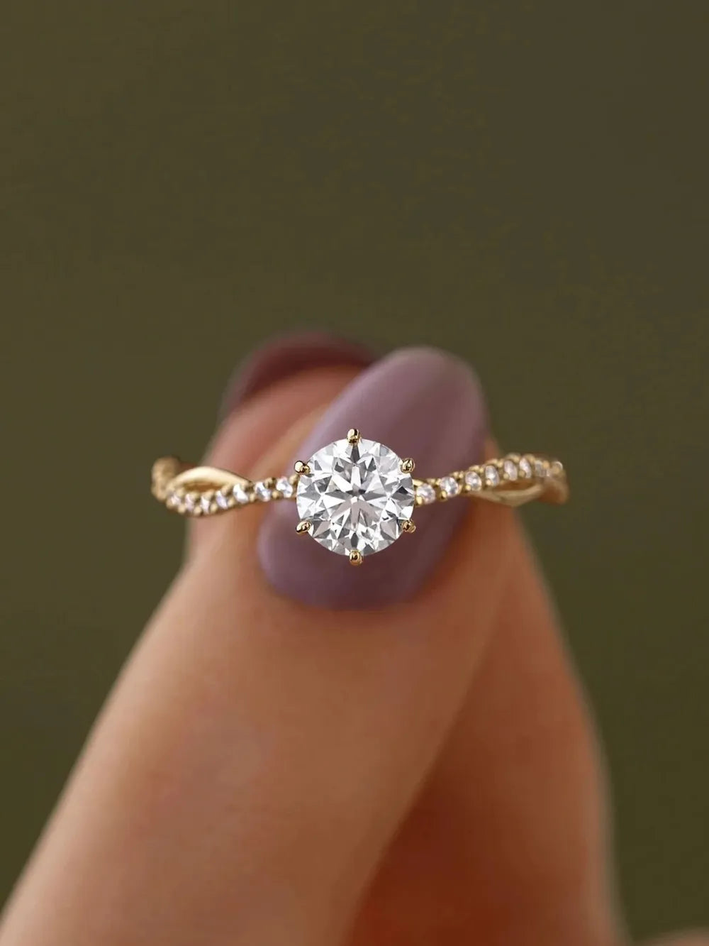 925 Sterling Silver Inlaid Zircon Ring - Korvel