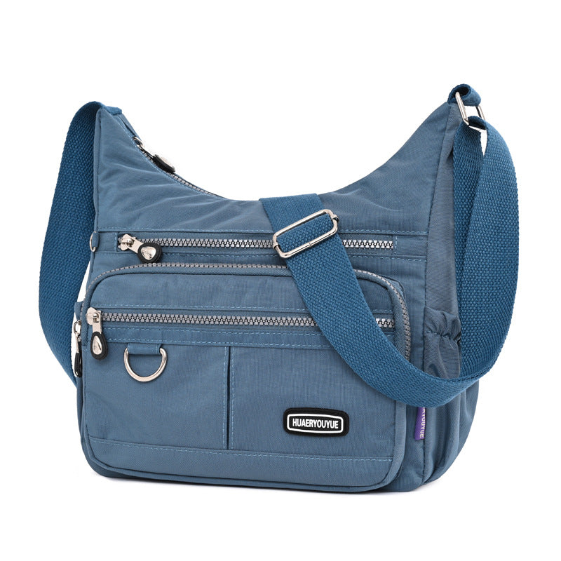 Bolso de hombro resistente al agua de nylon para mujer