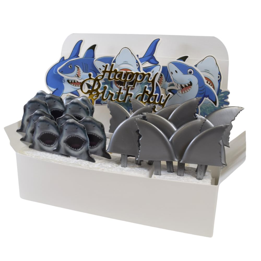Medium Shark Cupcake Kit for 32 Cupcakes