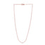 14k Rose Gold Adjustable Cable Chain Necklace