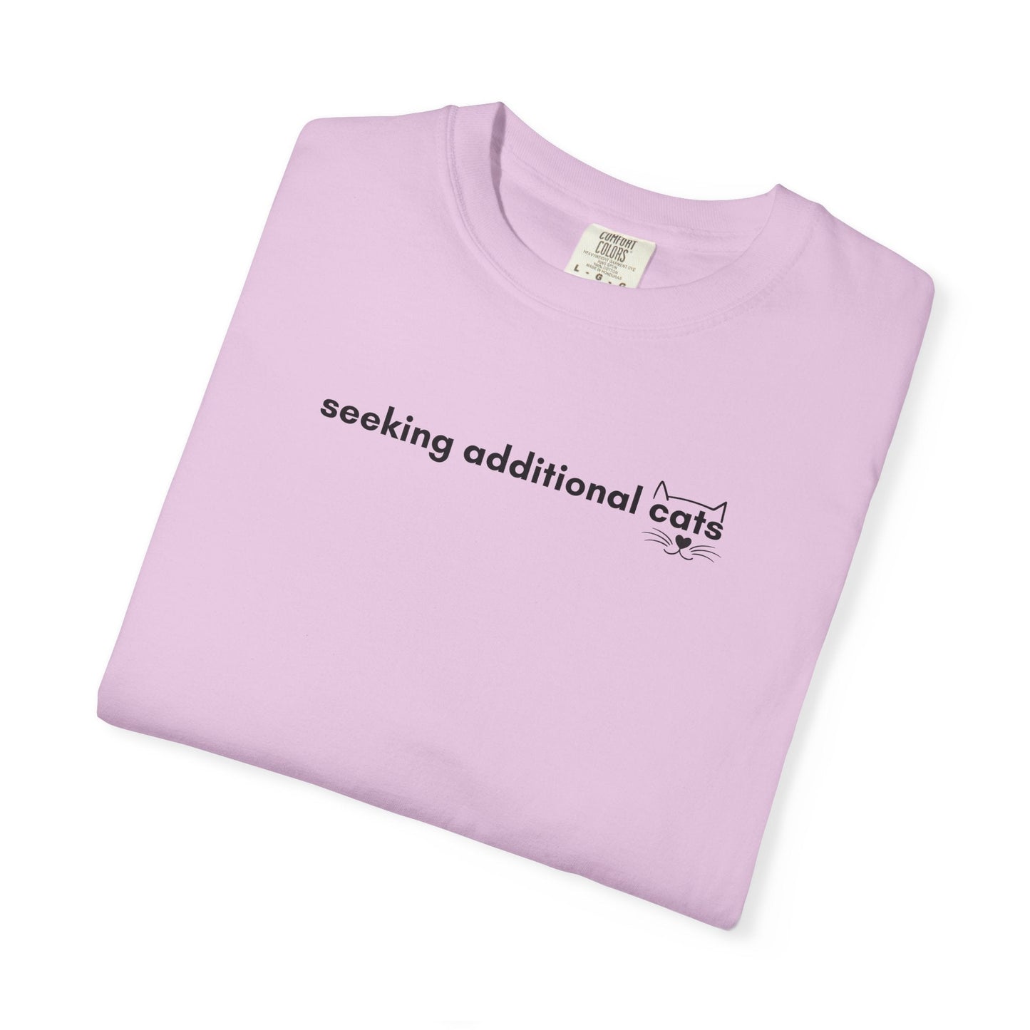 Seeking Additional Cats T-Shirt | Minimalist Cat Lover Tee