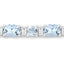 Pulsera de Plata Esterlina con Aguamarina Genuina de 10.06 Quilates