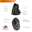 Delux M618 PLUS Ergonomics Vertical Gaming Mouse 6 Buttons 4000 DPI RGB Wired/Wireless Right Hand Mice For PC Laptop Computer - Korvel