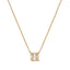 10K Yellow Gold Diamond Mosaic Pendant Necklace - 18"
