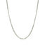 Chaîne en or blanc 14k avec maillons en câble et finition diamantée - 1,8 mm